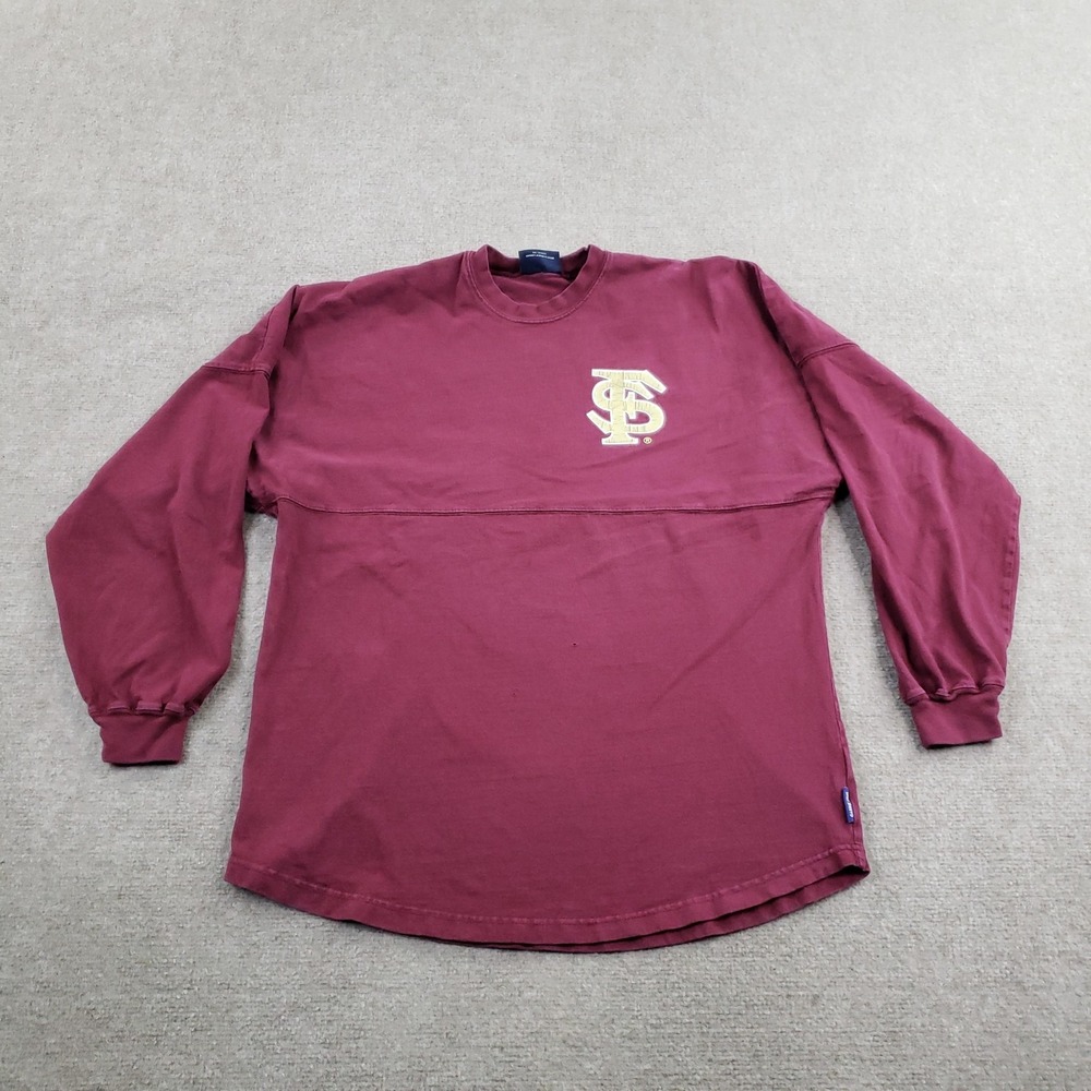 Vtg Florida State Seminoles Shirt Men Medium Red NCAA Football FSU Spirit Jersey